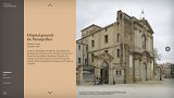L'image représente l'Hôpital général de Montpellier, situé en France, construit en 1751. On y voit une façade de style architectural distinctif avec des détails ornementaux. L'Hôpital est associé à la chapelle Saint-Claire, qui est mentionnée pour son rôle dans l'articulation des quartiers de la ville, notamment pour les femmes et les hommes. L'édifice a une histoire liée à la région et fait référence à des influences du 18ème siècle, notamment la chapelle de la Grave à Toulouse.