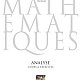 L'image semble représenter la couverture d'un livre intitulé "Mathématiques". Le titre est en grandes lettres claires, et en dessous, il y a la mention "Analyse" suivie de "Cours & Exercices". Cela indique probablement que le livre est dédié à l'apprentissage et à la pratique des concepts d'analyse mathématique. La présentation est sobre et académique, mettant l'accent sur le sujet traité.