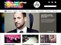 L'image présente un site web consacré à la fête du Court Métrage, qui a lieu le 21 décembre. En haut, on trouve un titre coloré qui annonce l'événement. La page semble comporter diverses sections, comme "S'informer", "Organiser", et "Le Réseau". Au centre, il y a une photo d'un homme en costume, tirant une cravate, accompagné d'une description le mentionnant comme parrain officiel de l'événement en 2013. En bas, il y a des éléments visuels comme des fauteuils de cinéma et des notes, suggérant des activités liées au court-métrage.