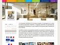 L'image présente une page web du Groupement REMPART Île-de-France, dédié à la sauvegarde du patrimoine. La mise en page inclut un calendrier, des liens vers différentes sections comme "Qui sommes-nous ?", "Le réseau français", et "Nos partenaires". On y trouve également des informations sur la mission du groupement, qui consiste à soutenir les associations de sauvegarde du patrimoine et à promouvoir la restauration de monuments historiques. Le design est coloré et engageant, avec une interface conviviale.