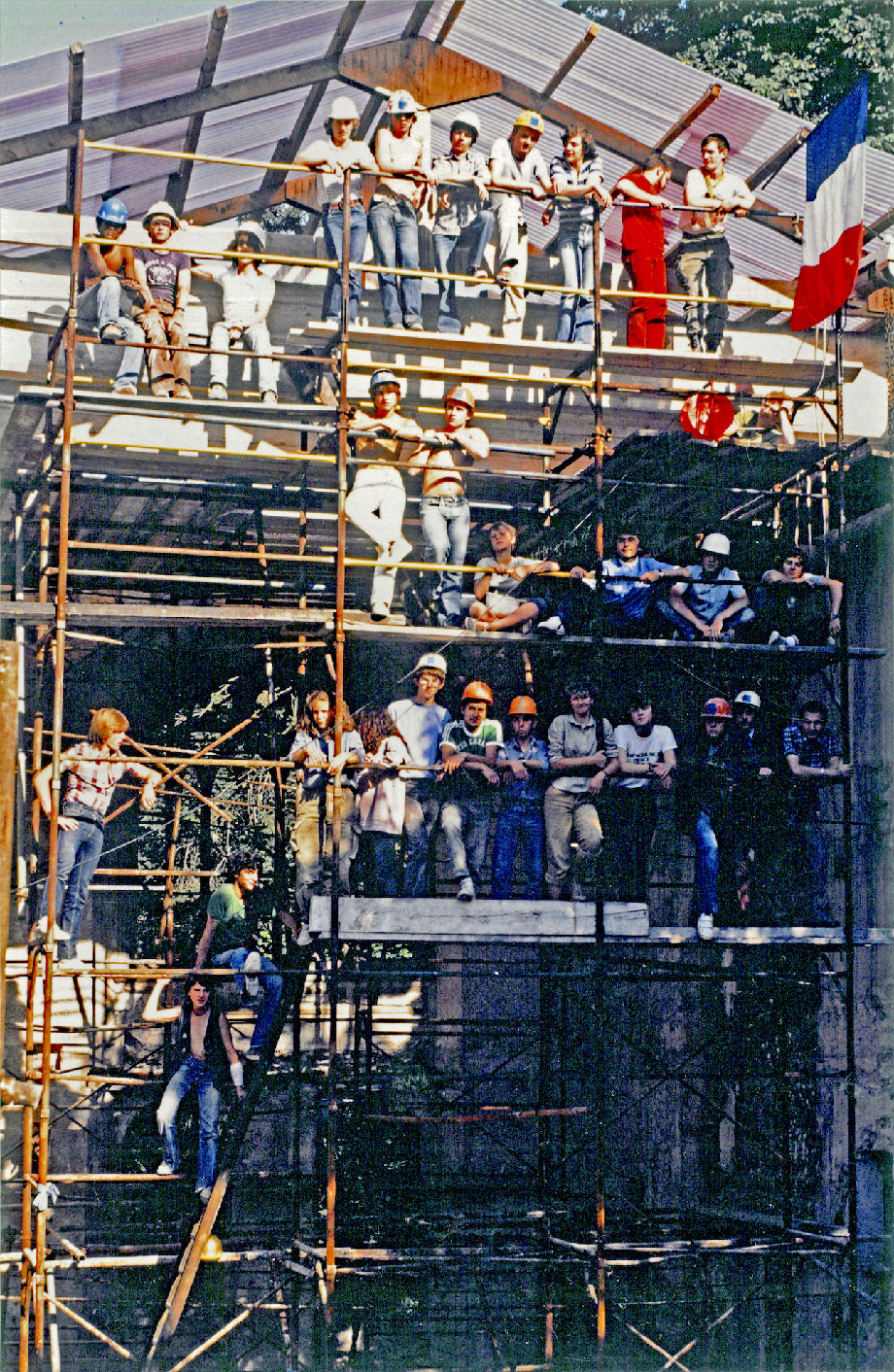Le chantier de jeunes REMPART vers 1980